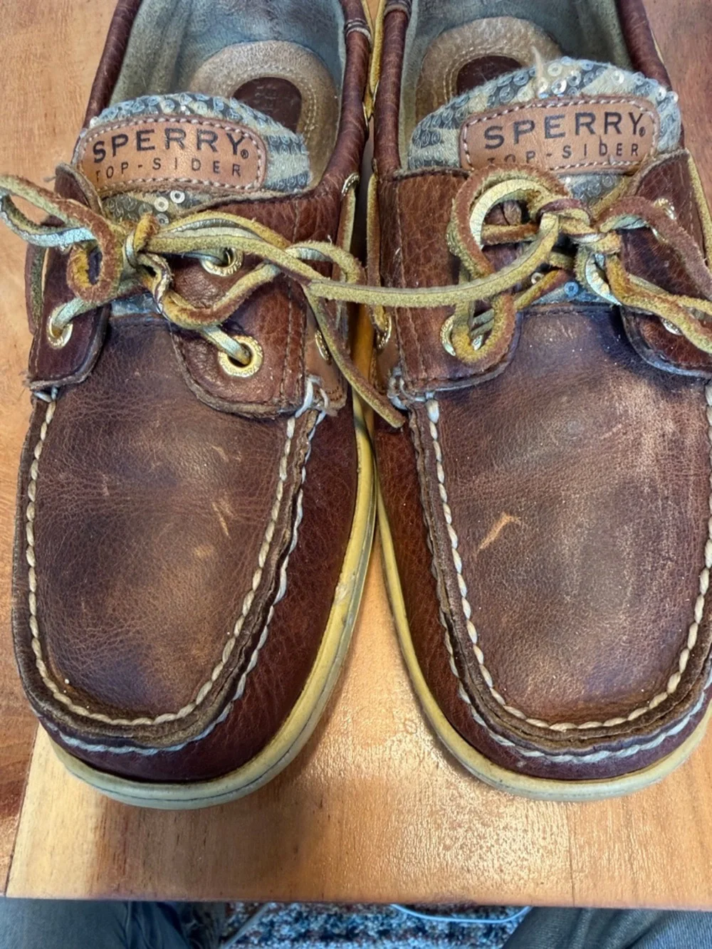 Sperry Top-Sider 2010’s Statement Brown Leather Boat Shoes‎ Zebra (Fair)
